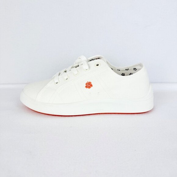 Tommy Bahama Women's Lorena Canvas White Sneaker Size 9 Memory Foam Lace Up NWOB - Picture 1 of 11